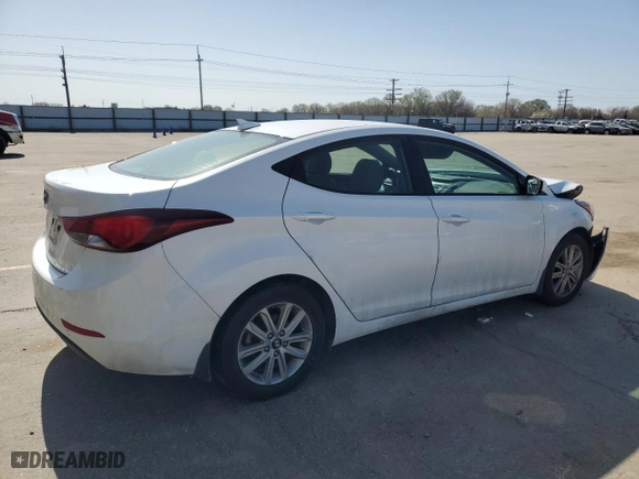 2016 Hyundai Elantra SE with VIN 5NPDH4AE9GH790875, listed as a Copart auction lot 52036105 with 86,760 mi miles and Salvage Title. Bid and sale history available at carsss.com. Image 3.