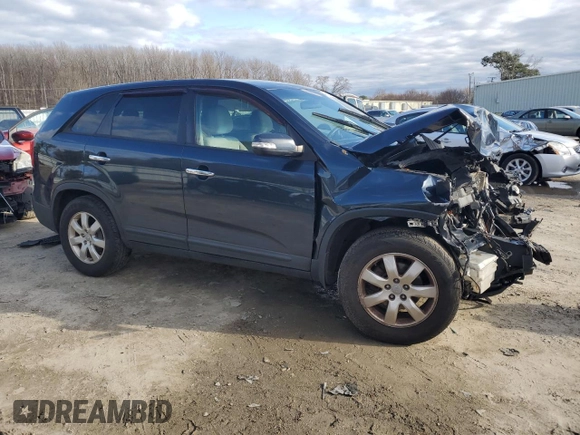 2012 Kia Sorento LX with VIN 5XYKT4A11CG251848, listed as a Copart auction lot 48015425 with 182,134 mi miles and Salvage Title. Bid and sale history available at DreamBid. Image 4.