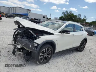 2019 Infiniti QX30 Luxe z VIN SJKCH5CR7KA009141, wystawiony jako Copart lot #53540655 z przebiegiem 47 398 mil mil oraz Nie do naprawy. Historia ofert i sprzedaży dostępna na DreamBid. Obrazek 1.