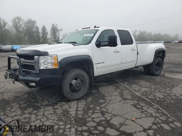 2008 Chevrolet Silverado 3500HD DRW LTZ with VIN 1GCJK33618F206520, listed as a Copart auction lot 77017104 with 132,687 mi miles and Salvage Title. Bid and sale history available at carsss.com. Image 1.