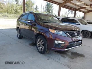 2011 Kia Sorento SX with VIN 5XYKWDA23BG120760, listed as a IAAI auction lot 42111403 with 119,666 mi miles. Bid and sale history available at carsss.com. Image 1.