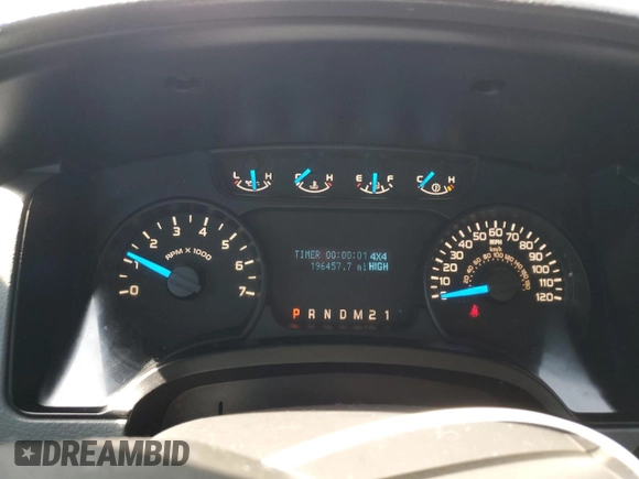 2013 Ford F-150 XL with VIN 1FTMF1EF3DFB72688, listed as a Copart auction lot 52922865 with 196,457 mi miles and Salvage Title. Bid and sale history available at DreamBid. Image 9.