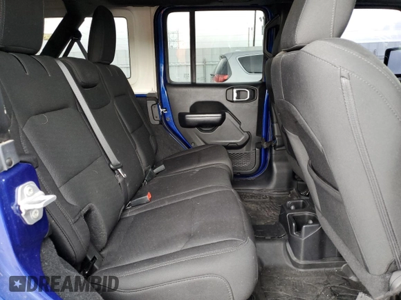 2019 Jeep Wrangler Unlimited Sport S with VIN 1C4HJXDG4KW599193, listed as a Copart auction lot 58918705 with 56,232 mi miles and Salvage title. Bid and sale history available at DreamBid. Image 11.