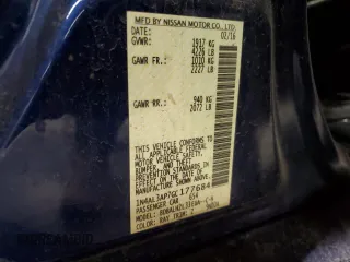 2016 Nissan Altima SL with VIN 1N4AL3AP7GC177684, listed as a Copart auction lot 55020895 with 70,257 mi miles and Salvage title. Bid and sale history available at DreamBid. Image 12.