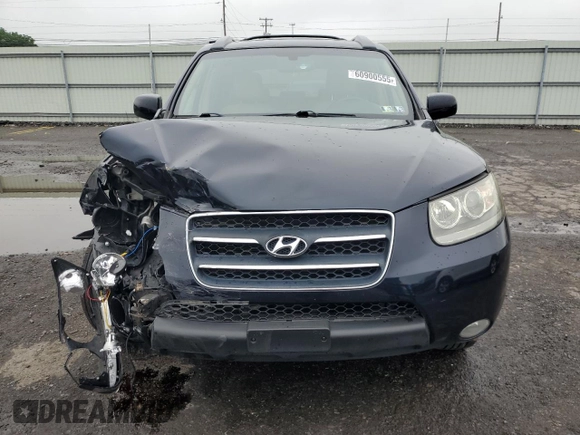 2009 Hyundai Santa Fe SE with VIN 5NMSH13E59H292644, listed as a Copart auction lot 60900555 with 205,048 mi miles and Salvage title. Bid and sale history available at DreamBid. Image 5.
