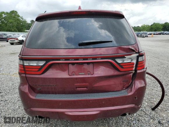 2018 Dodge Durango GT with VIN 1C4RDJDG6JC153961, listed as a Copart auction lot 54405545 with Not provided miles and Salvage title. Bid and sale history available at DreamBid. Image 6.