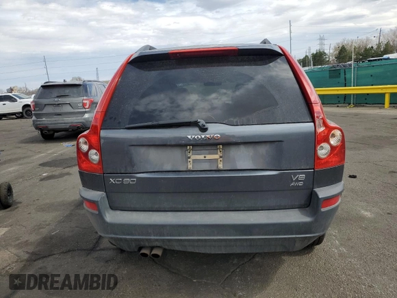 2006 Volvo XC90 4.4L V8 with VIN YV4CZ852861239873, listed as a Copart auction lot 51179485 with 181,108 mi miles and Salvage Title. Bid and sale history available at carsss.com. Image 6.