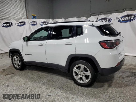 2023 Jeep Compass Latitude with VIN 3C4NJDBN4PT552987, listed as a Copart auction lot 62594125 with 68,241 mi miles and Clean title. Bid and sale history available at DreamBid. Image 2.