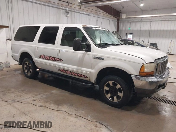 2000 Ford Excursion XLT with VIN 1FMNU41S1YEB10342, listed as a IAAI auction lot 42068928 with 202,584 mi miles and . Bid and sale history available at DreamBid. Image 1.