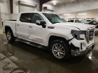 2019 GMC Sierra 1500 SLT with VIN 3GTU9DEL3KG166447, listed as a Copart auction lot 46630855 with 51,279 mi miles and Salvage Title. Bid and sale history available at carsss.com. Image 4.