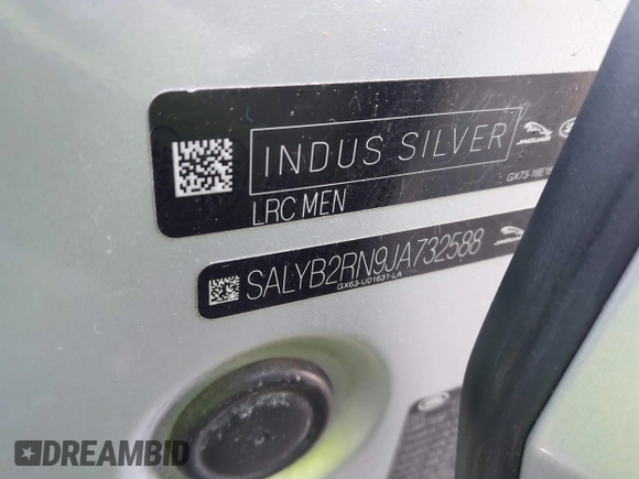 2018 Land Rover Range Rover Velar S с VIN SALYB2RN9JA732588, выставлен на аукционе IAAI как лот 41480879 с пробегом 113 877 миль миль и . История ставок и продаж доступна на DreamBid. Изображение 9.