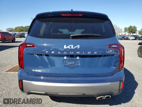 2025 Kia Telluride S with VIN 5XYP64GC1SG569196, listed as a Copart auction lot 81035284 with Not Provided miles and Salvage Title. Bid and sale history available at DreamBid. Image 6.