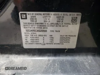 2014 Chevrolet Silverado 1500 LT with VIN 3GCUKREC3EG203583, listed as a Copart auction lot 86921204 with 189,622 mi miles and Clean Title. Bid and sale history available at DreamBid. Image 12.