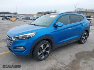 2016 Hyundai Tucson Eco with VIN KM8J3CA28GU041357, listed as a IAAI auction lot 41661997 with 87,000 mi miles. Bid and sale history available at carsss.com. Image 20.