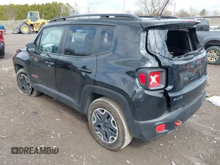 2016 Jeep Renegade Trailhawk with VIN ZACCJBCT2GPC80097, listed as a IAAI auction lot 41912694 with 75,973 mi miles and . Bid and sale history available at carsss.com. Image 3.
