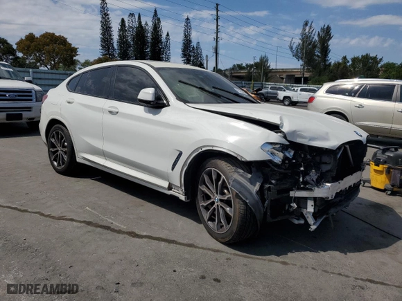 2021 BMW X4 xDrive30i with VIN 5UX2V1C01M9E03922, listed as a Copart auction lot 48335205 with 58,867 mi miles and Non Repairable. Bid and sale history available at carsss.com. Image 4.