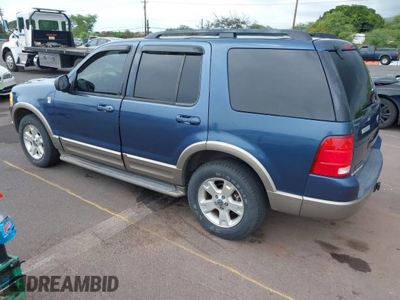 2003 Ford Explorer Eddie Bauer z VIN 1FMZU74K53ZB33588, wystawiony jako IAAI lot #41830741 z przebiegiem 142 978 mil mil oraz . Historia ofert i sprzedaży dostępna na DreamBid. Obrazek 3.