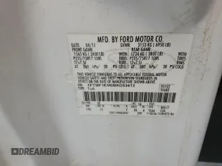 2011 Ford F-150 XL with VIN 1FTMF1EM0BKD53413, listed as a Copart auction lot 42798455 with Not provided miles and Salvage title. Bid and sale history available at DreamBid. Image 12.