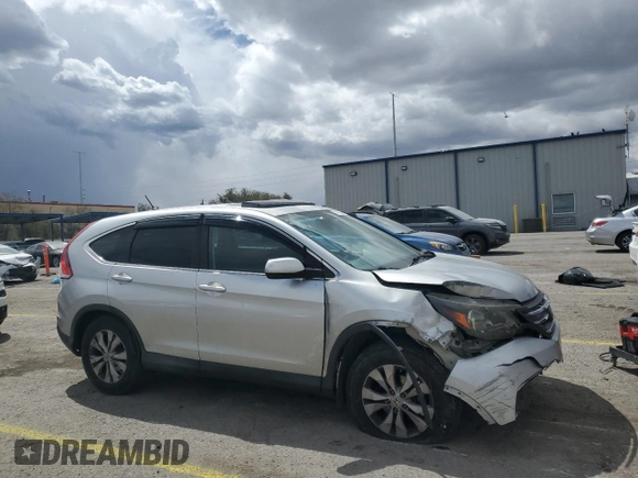 2013 Honda CR-V EX with VIN 2HKRM4H58DH677602, listed as a Copart auction lot 51869445 with 130,043 mi miles and Salvage Title. Bid and sale history available at carsss.com. Image 4.