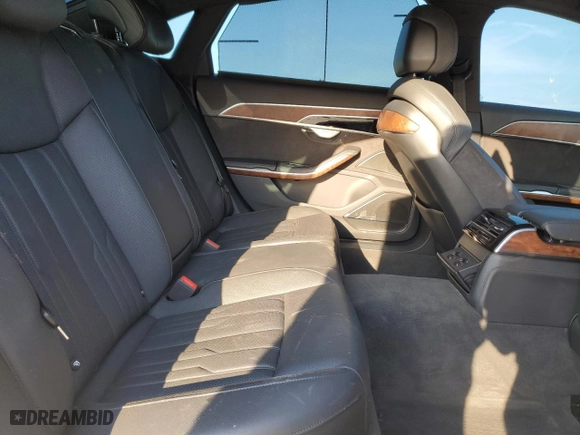 2019 Audi A8 L with VIN WAU8DAF86KN018337, listed as a Copart auction lot 78464594 with 46,120 mi miles and Salvage Title. Bid and sale history available at carsss.com. Image 10.