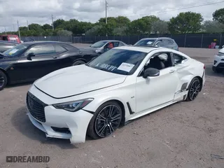2018 Infiniti Q60 3.0t LUXE with VIN JN1EV7EK1JM342984, listed as a IAAI auction lot 41570887 with 54,817 mi miles. Bid and sale history available at carsss.com. Image 18.