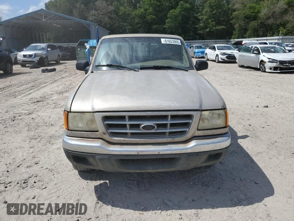 2002 Ford Ranger XLT Appearance with VIN 1FTYR44E32TA51614, listed as a Copart auction lot 61653905 with 194,762 mi miles and Salvage title. Bid and sale history available at DreamBid. Image 5.
