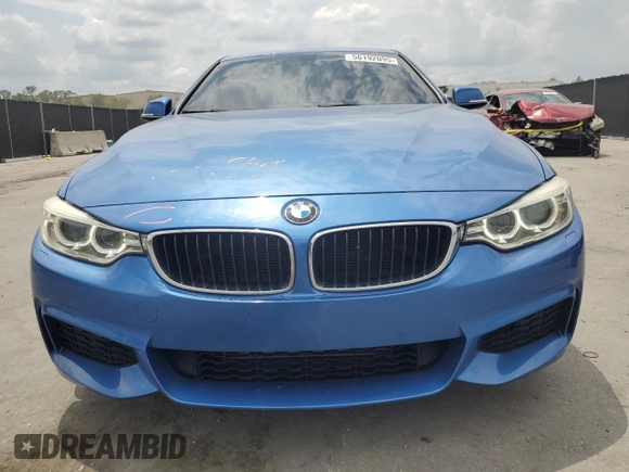2014 BMW 4 Series 428i with VIN WBA3N3C51EK230632, listed as a Copart auction lot 56192095 with 115,595 mi miles and Salvage title. Bid and sale history available at DreamBid. Image 5.