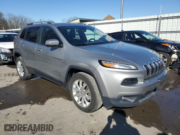 2015 Jeep Cherokee Limited with VIN 1C4PJMDS6FW718382, listed as a Copart auction lot 49946065 with 144,614 mi miles and Salvage Title. Bid and sale history available at DreamBid. Image 4.