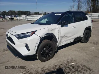 2024 Toyota RAV4 Hybrid XSE with VIN 4T3E6RFV6RU175440, listed as a Copart auction lot 46727855 with 9,112 mi miles and Salvage Title. Bid and sale history available at DreamBid. Image 1.
