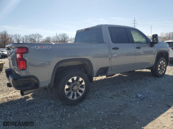 2024 Chevrolet Silverado 2500HD Custom with VIN 2GC4YMEY9R1216303, listed as a Copart auction lot 49204075 with 27,849 mi miles and Salvage Title. Bid and sale history available at carsss.com. Image 3.