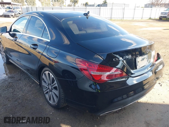 2018 Mercedes-Benz CLA 250 with VIN WDDSJ4EB7JN517099, listed as a IAAI auction lot 41219944 with 117,746 mi miles and . Bid and sale history available at DreamBid. Image 3.