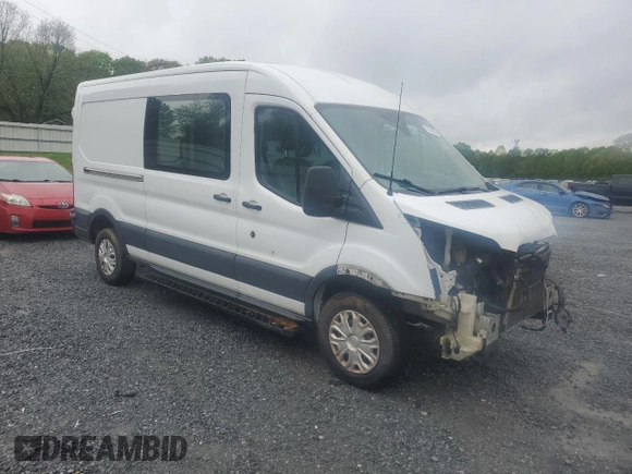 2016 Ford Transit Cargo with VIN 1FTYR2CM1GKB30368, listed as a Copart auction lot 51247805 with 136,568 mi miles and Salvage Title. Bid and sale history available at DreamBid. Image 4.