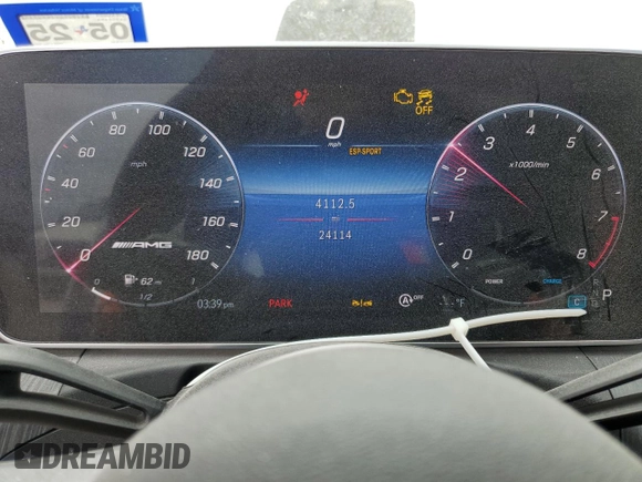 2023 Mercedes-Benz C 43 AMG z VIN W1KAF8HB9PR105350, wystawiony jako Copart lot #68440724 z przebiegiem 24 114 mil mil oraz Szkoda całkowita • Salvage title. Historia ofert i sprzedaży dostępna na DreamBid. Obrazek 9.