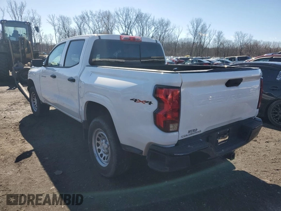 2023 Chevrolet Colorado 4WD Work Truck with VIN 1GCPTBEK9P1199744, listed as a Copart auction lot 81832834 with 27,146 mi miles and Salvage title. Bid and sale history available at DreamBid. Image 2.