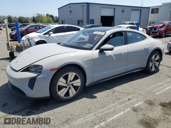 2023 Porsche Taycan z VIN WP0AA2Y16PSA13332, wystawiony jako Copart lot #55297385 z przebiegiem 18 822 mil mil oraz Szkoda całkowita • Salvage title. Historia ofert i sprzedaży dostępna na DreamBid. Obrazek 1.