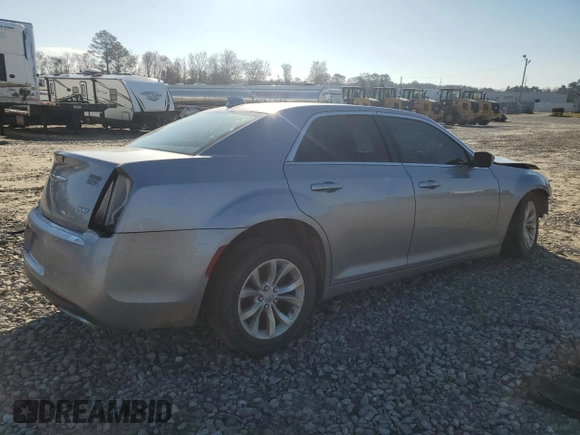 2015 Chrysler 300 Limited with VIN 2C3CCAAGXFH853830, listed as a Copart auction lot 46815245 with 0 mi miles and Salvage Title. Bid and sale history available at carsss.com. Image 3.