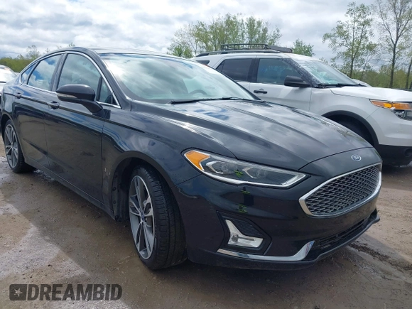 2019 Ford Fusion Titanium with VIN 3FA6P0K92KR248521, listed as a IAAI auction lot 42198307 with 51,844 mi miles and . Bid and sale history available at DreamBid. Image 1.