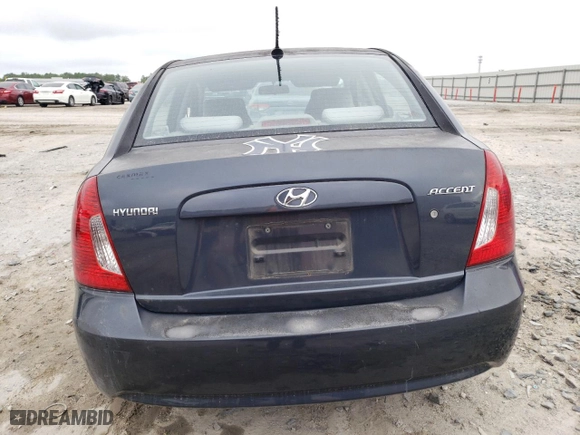 2011 Hyundai Accent GLS with VIN KMHCN4AC9BU617726, listed as a Copart auction lot 50565975 with 106,602 mi miles and Salvage Title. Bid and sale history available at carsss.com. Image 6.