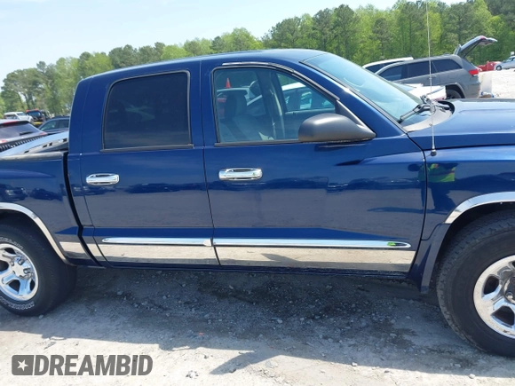 2005 Dodge Dakota SLT with VIN 1D7HW48N05S113487, listed as a IAAI auction lot 42029813 with 229,025 mi miles. Bid and sale history available at carsss.com. Image 14.