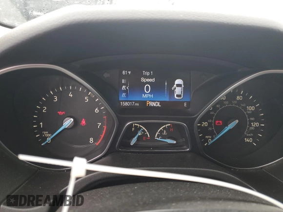 2015 Ford Focus SE with VIN 1FADP3F27FL357339, listed as a Copart auction lot 51791885 with 158,017 mi miles and Salvage Title. Bid and sale history available at carsss.com. Image 9.