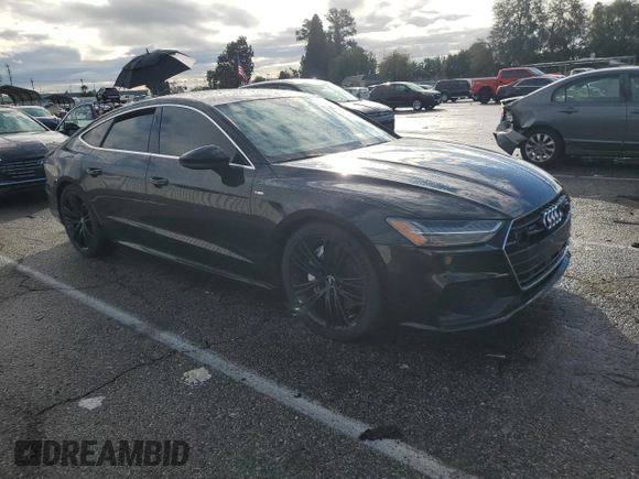 2019 Audi A7 Premium Plus with VIN WAUU2AF25KN065746, listed as a Copart auction lot 81945933 with 65,171 mi miles and . Bid and sale history available at DreamBid. Image 4.