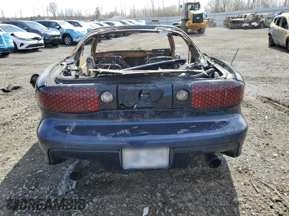 1999 Pontiac Firebird Formula with VIN 2G2FV22G0X2223301, listed as a Copart auction lot 52555795 with Not provided miles and Salvage title. Bid and sale history available at DreamBid. Image 6.