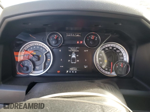 2019 Ram 1500 Warlock z VIN 1C6RR7LG0KS724784, wystawiony jako Copart lot #81488764 z przebiegiem 57 547 mil mil oraz Szkoda całkowita • Salvage title. Historia ofert i sprzedaży dostępna na DreamBid. Obrazek 9.