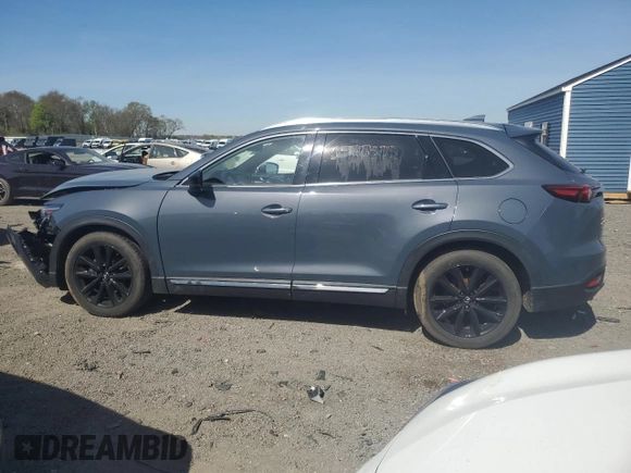 2021 Mazda CX-9 Carbon Edition with VIN JM3TCBDY7M0524887, listed as a Copart auction lot 55016555 with 61,934 mi miles and Salvage title. Bid and sale history available at DreamBid. Image 2.