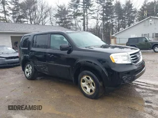 2013 Honda Pilot LX with VIN 5FNYF4H24DB002775, listed as a IAAI auction lot 41659943 with 116,594 mi miles. Bid and sale history available at carsss.com. Image 1.