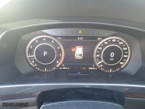 2019 Volkswagen Tiguan SEL Premium with VIN 3VV4B7AX4KM063362, listed as a Copart auction lot 48577755 with 93,927 mi miles and Salvage Title. Bid and sale history available at carsss.com. Image 9.