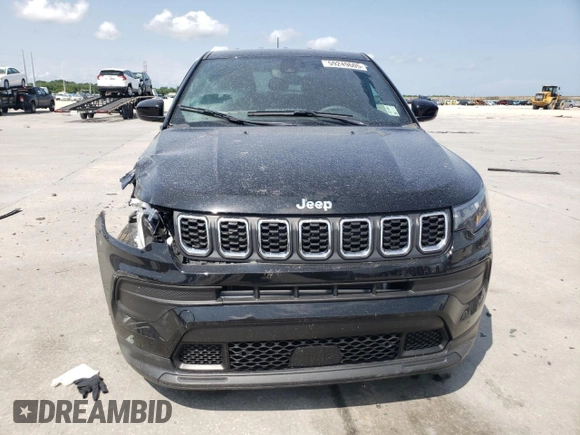 2024 Jeep Compass Sport with VIN 3C4NJDAN5RT136547, listed as a Copart auction lot 59249605 with 10,617 mi miles and Salvage title. Bid and sale history available at DreamBid. Image 5.
