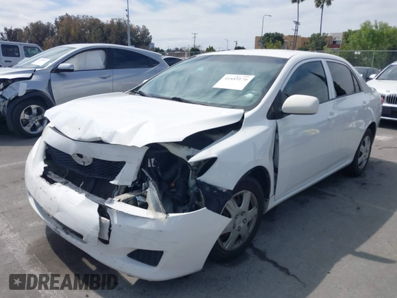 2009 Toyota Corolla with VIN JTDBL40E09J038659, listed as a IAAI auction lot 41889170 with 193,008 mi miles. Bid and sale history available at carsss.com. Image 17.