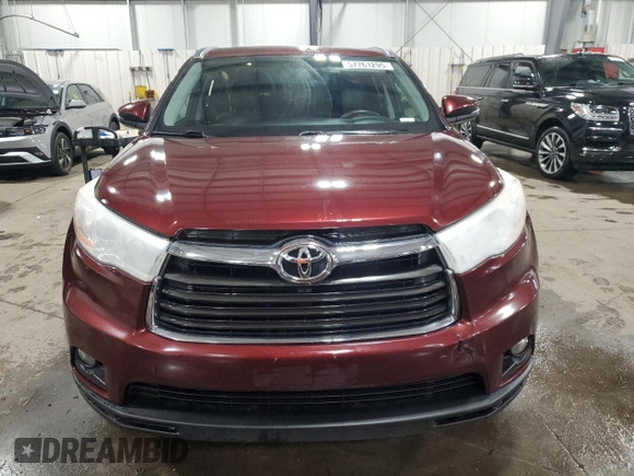 2014 Toyota Highlander XLE z VIN 5TDJKRFH4ES007652, wystawiony jako Copart lot #57761295 z przebiegiem 259 454 mil mil oraz Szkoda całkowita • Salvage title. Historia ofert i sprzedaży dostępna na DreamBid. Obrazek 5.