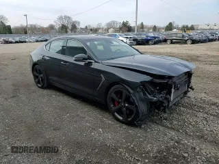 2019 Genesis G70 Advanced with VIN KMTG34LE9KU025478, listed as a Copart auction lot 49776525 with 57,583 mi miles and Salvage title. Bid and sale history available at DreamBid. Image 10.